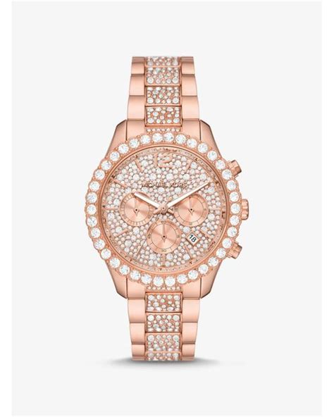 michael kors layton watch|Oversized Layton Pavé Rose Gold.